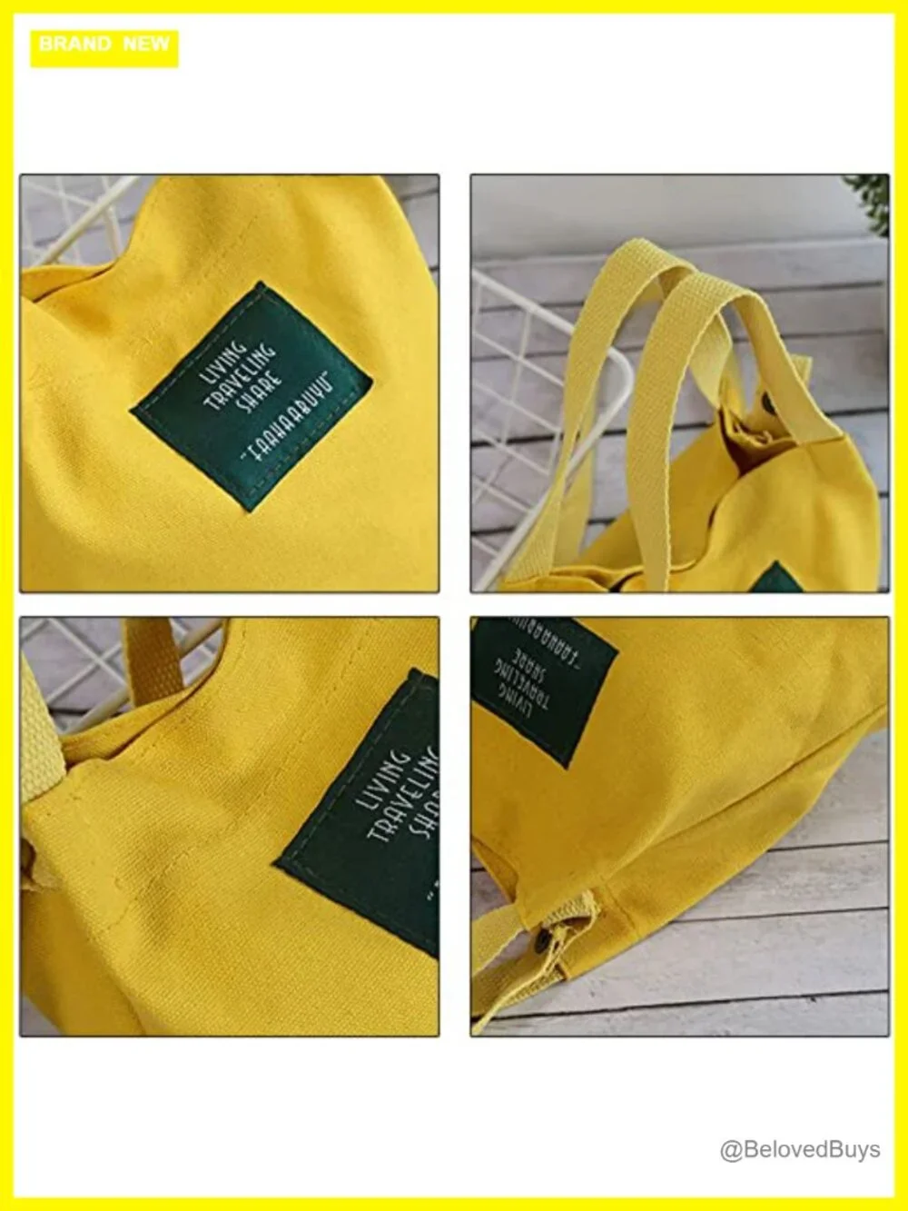 Large Canvas Tote Handbag Crossbody Shoulder Bag